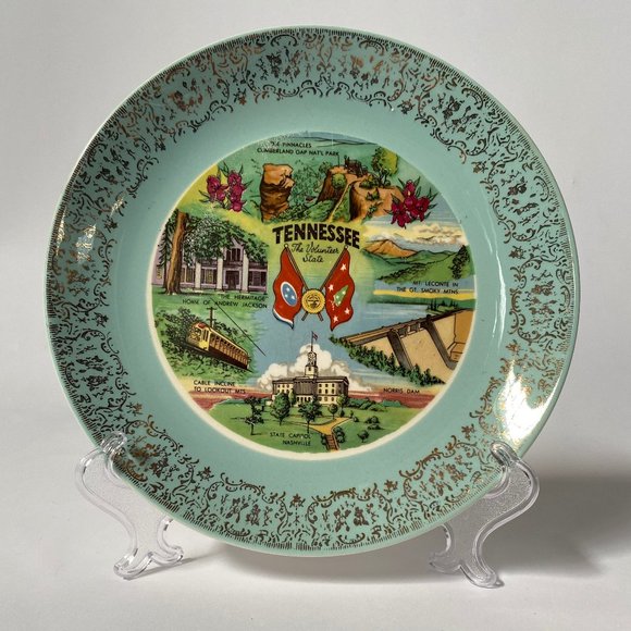 Vintage Tennessee Souvenir State Plate - Picture 4 of 11